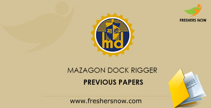 Mazagon Dock Rigger Previous Papers