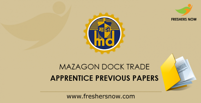 Mazagon Dock Trade Apprentice Previous Papers