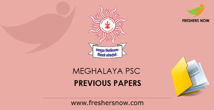 Meghalaya PSC Previous Papers