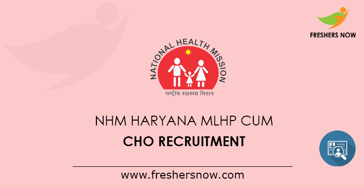 NHM Haryana MLHP CHO Jobs 2019 328 Posts Apply Online