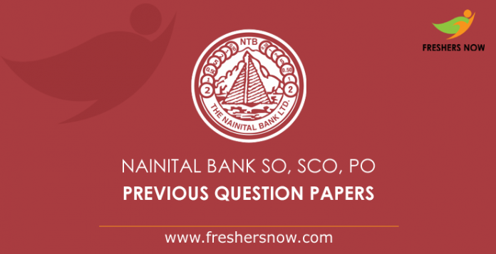 Nainital Bank SO, SCO, PO Previous Question Papers