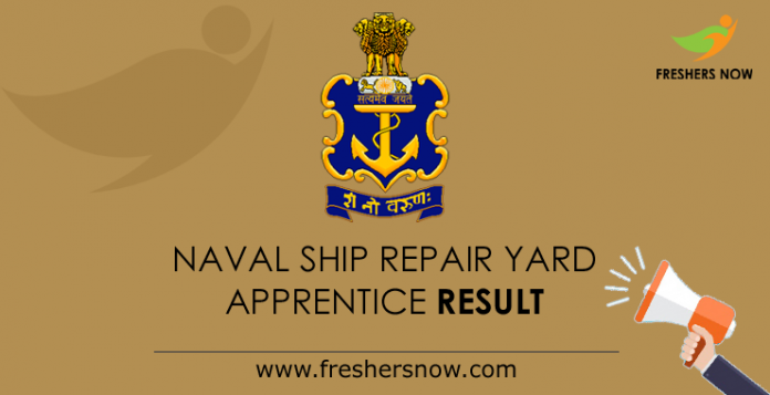 Naval Ship Repair Yard Apprentice Result