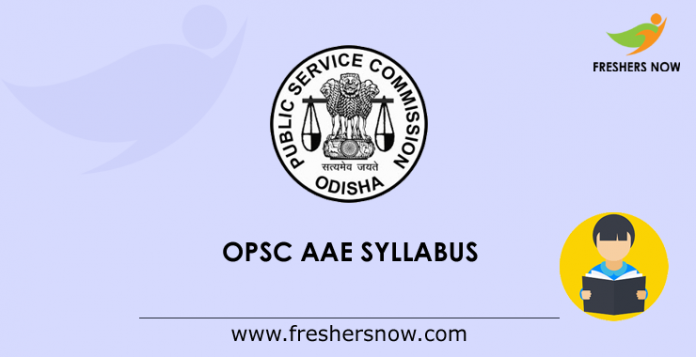 OPSC AAE Syllabus