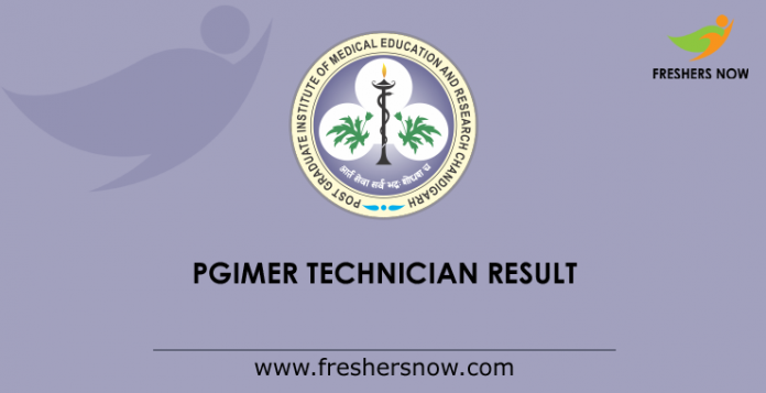 PGIMER Technician Result 2019