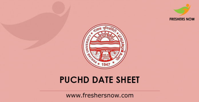 PUCHD Date Sheet