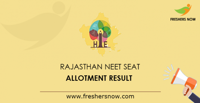 Rajasthan NEET Seat Allotment Result