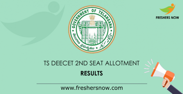 TS DEECET 2nd Seat Allotment Results 2019