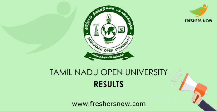 Tamil Nadu Open University Results 2019