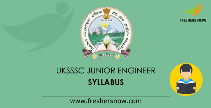 UKSSSC Junior Engineer Syllabus