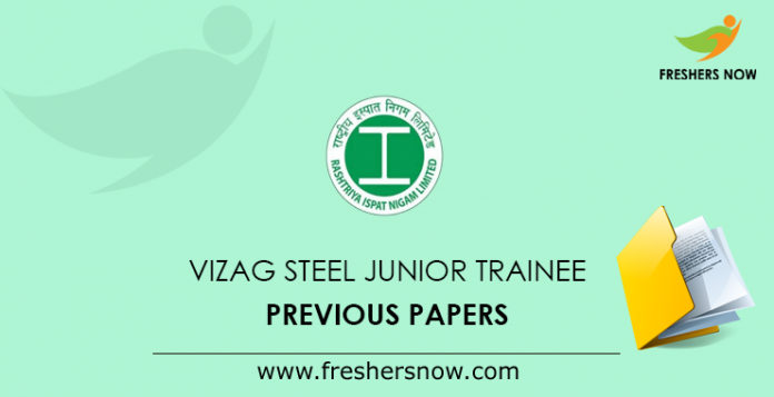 VIZAG Steel Junior Trainee Previous Papers