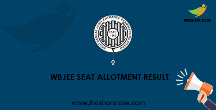 WBJEE Seat Allotment Result