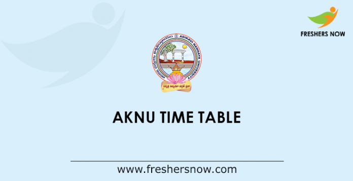 AKNU Time Table