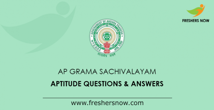 AP Grama Sachivalayam Aptitude Questions & Answers