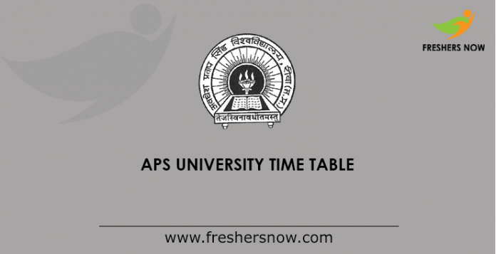 APS University Time Table