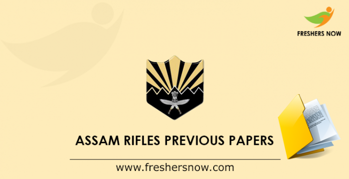 Assam Rifles GD Previous Papers