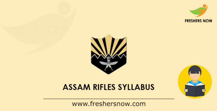 Assam Rifles GD Syllabus 2019