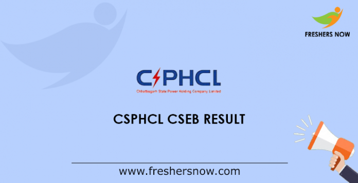 CSPHCL CSEB DEO Result