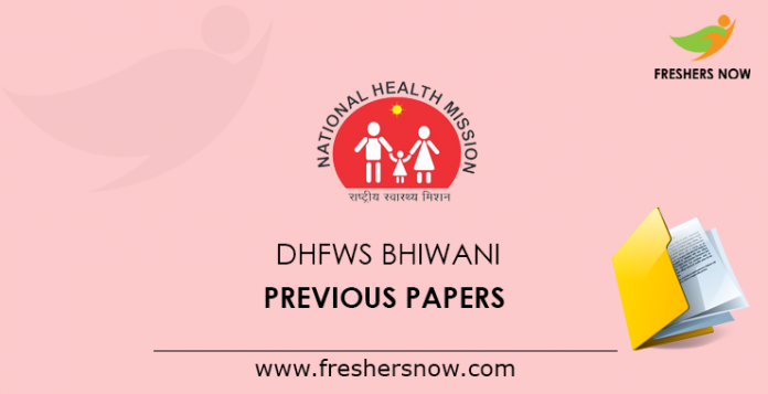 DHFWS Bhiwani Previous Papers