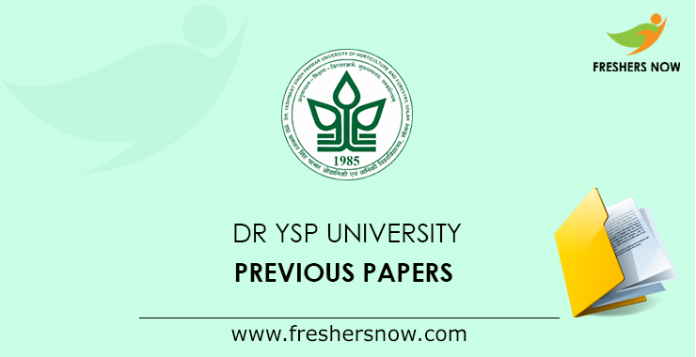 Dr YSP University Previous Papers