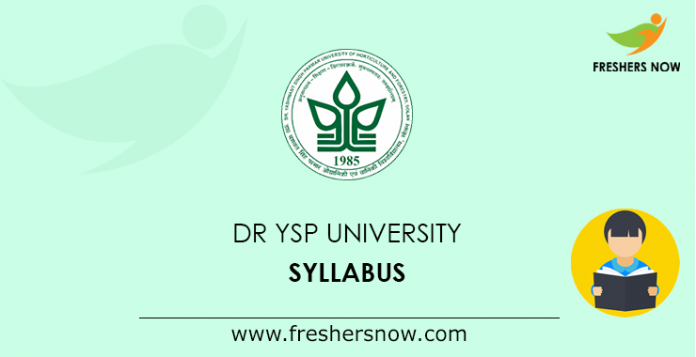 Dr YSP University Syllabus