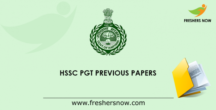 HSSC PGT Previous Papers