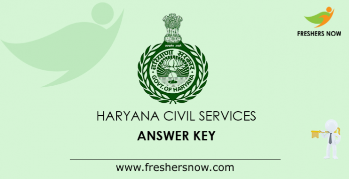 Haryana Civil Services Answer Key