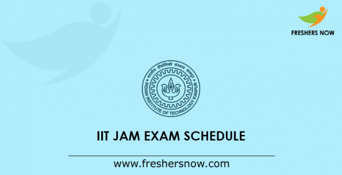 IIT JAM Exam Schedule 2020