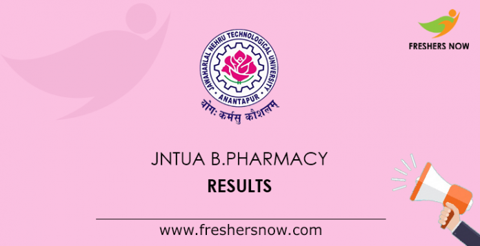 JNTUA B.Pharmacy Results