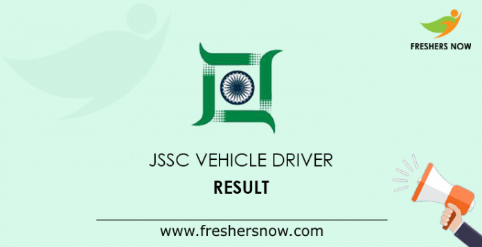 JSSC Vehicle Driver Result