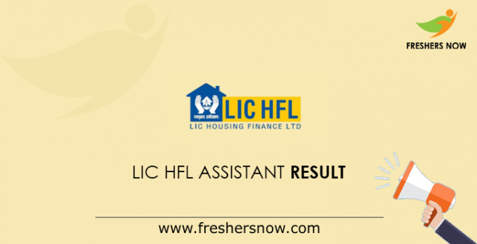 LIC HFL Assistant Result