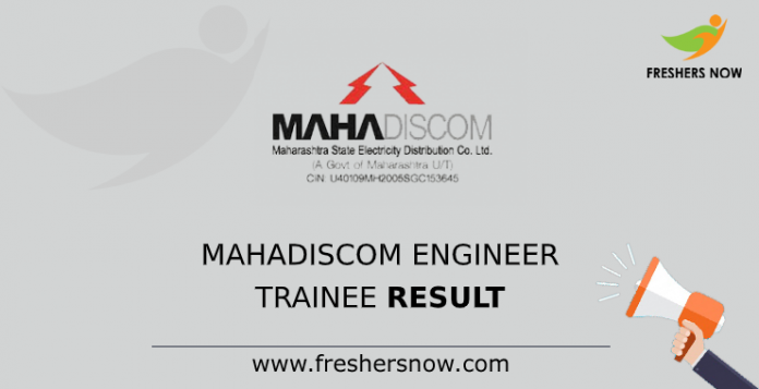 MAHADISCOM Engineer Trainee Result