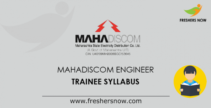 MAHADISCOM Engineer Trainee Syllabus