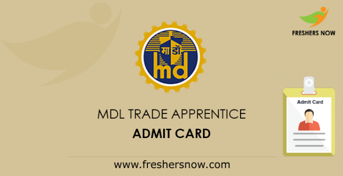 MDL Trade Apprentice Admit Card