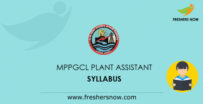 MPPGCL Plant Assistant Syllabus