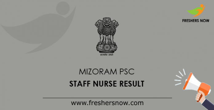 Mizoram PSC Staff Nurse Result
