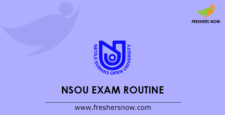 NSOU Exam Routine 2021 (Released) | Term End Exam (TEE) UG, PG