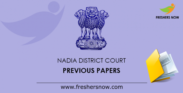 Nadia District Court Previous Papers