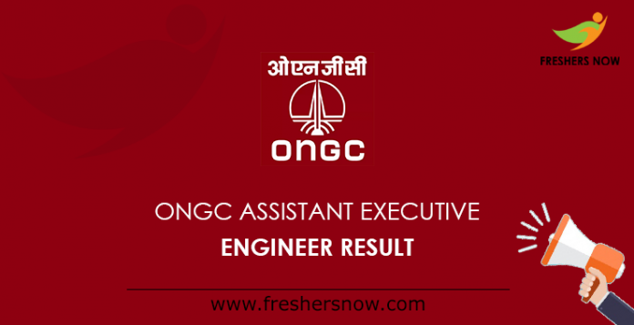 ONGC Assistant Executive Engineer Result