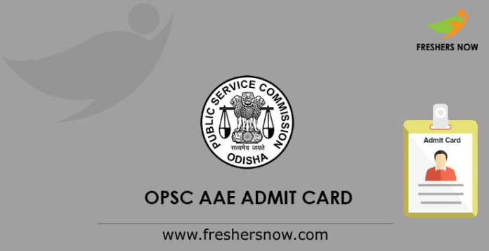 OPSC AAE Admit Card