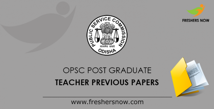 OPSC Post Graduate Teacher Previous Papers