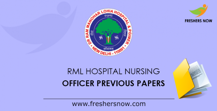 RML Hospital Nursing Officer Previous Papers