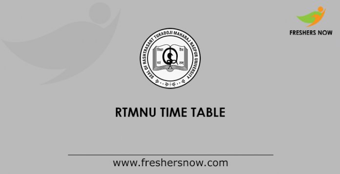 RTMNU Time Table