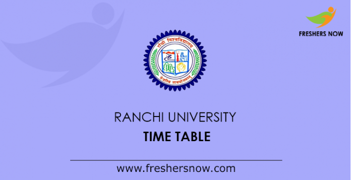 Ranchi University Time Table