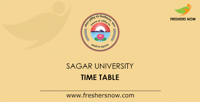 Sagar University Time Table