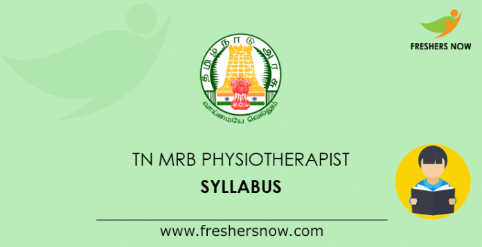 TN MRB Physiotherapist Syllabus