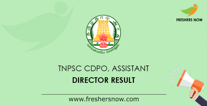 TNPSC CDPO, Assistant Director Result