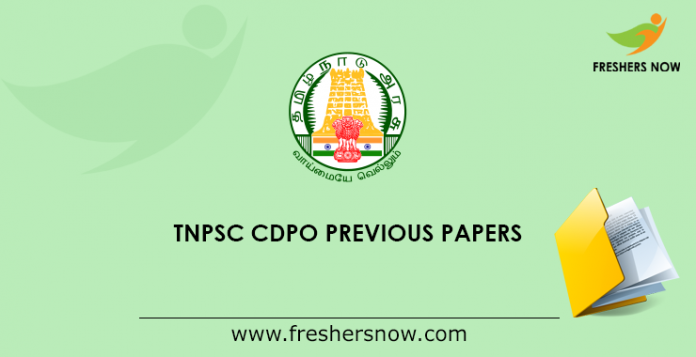 TNPSC CDPO Previous Papers