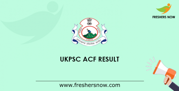 UKPSC ACF Result