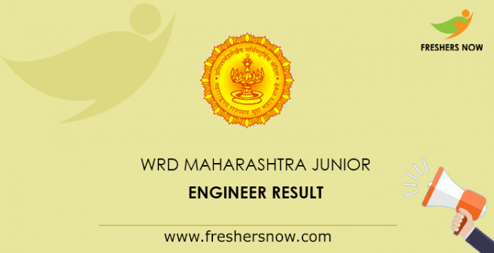 WRD Maharashtra Junior Engineer Result
