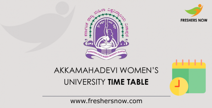 Akkamahadevi Women’s University Time Table